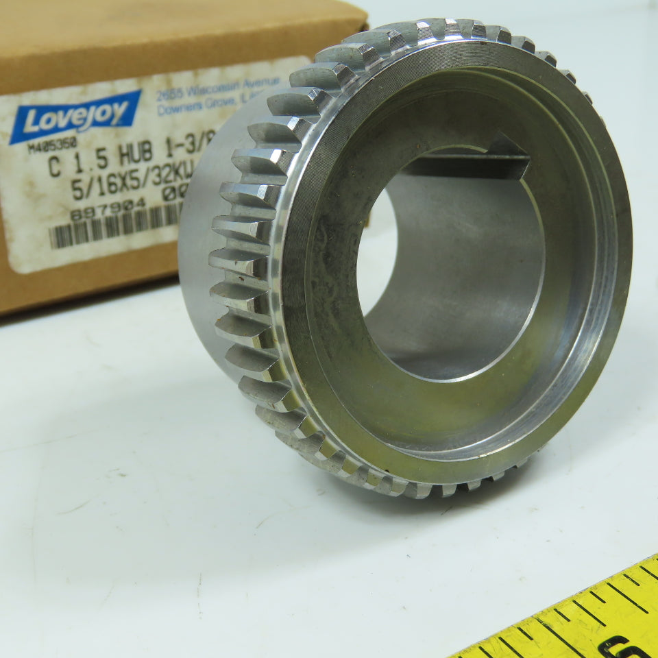 Lovejoy Sier-Bath 697904 C 1.5 Gear Type Coupling Hub 1-3/8" Bore 5/16x5 / 32kW