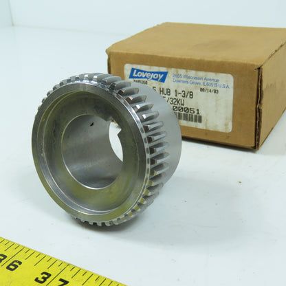 Lovejoy Sier-Bath 697904 C 1.5 Gear Type Coupling Hub 1-3/8" Bore 5/16x5 / 32kW