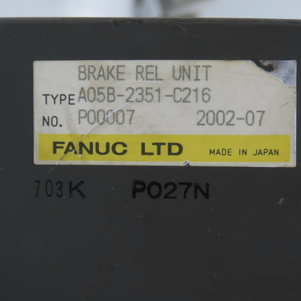 Fanuc A05B-2351-C216 Brake Release Unit W/ Lead