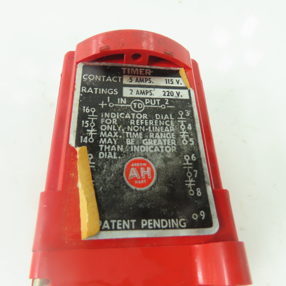 Arrow Hart TEMI-111 Timer 5A 115V Contact 2A 220V Ratings