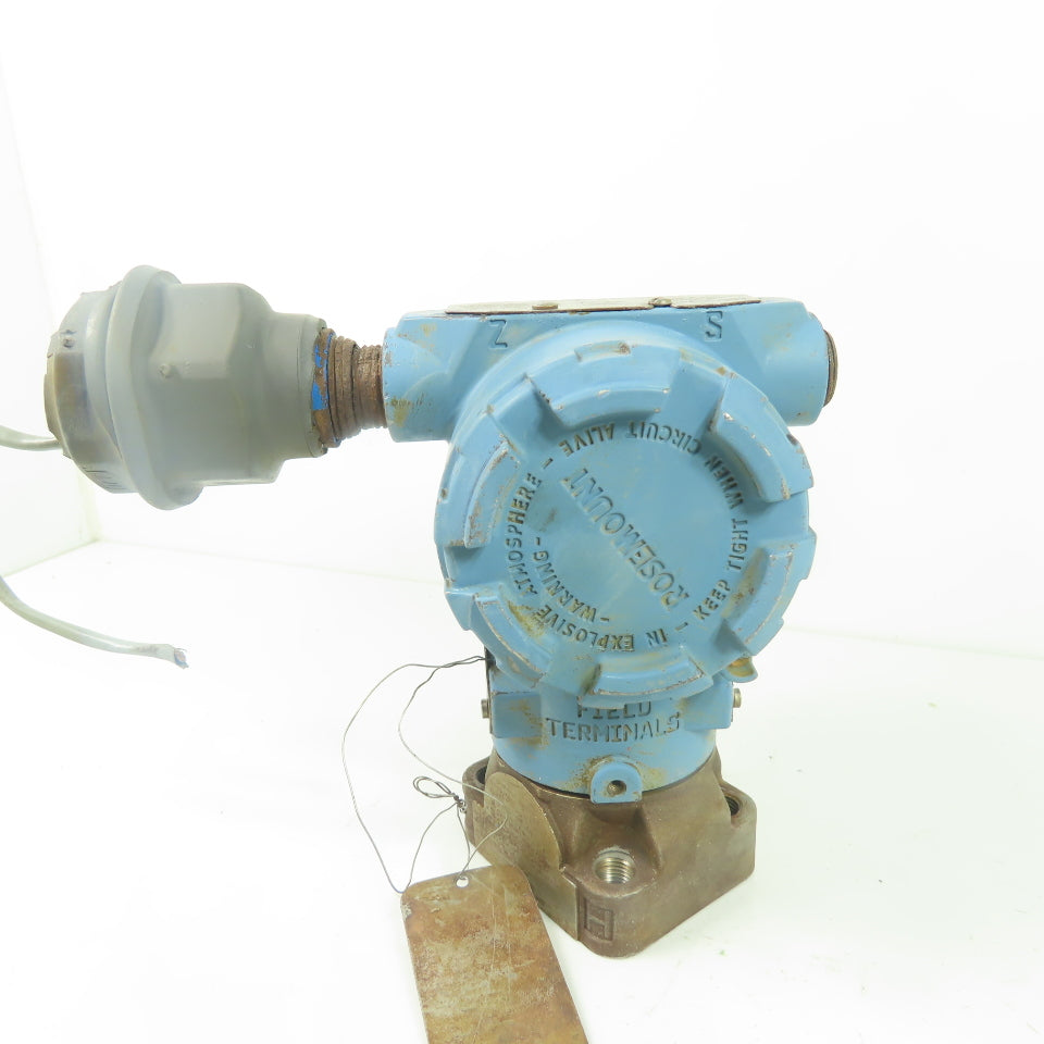 Rosemount 3051 CD2A22A1AB4E5A0206 Pressure Transmitter 10.5-55VDC 4-20mA 3626PSI