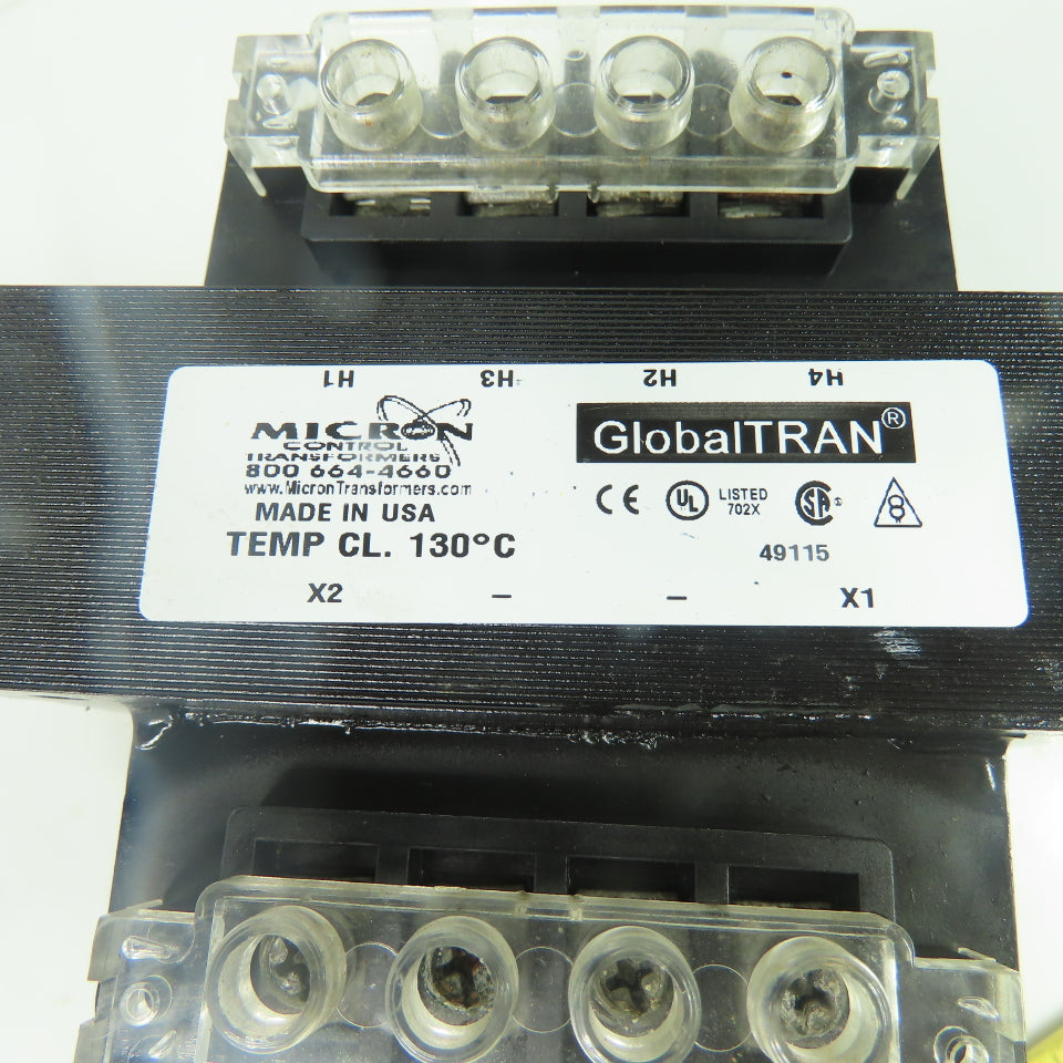 Micron GlobalTRAN B250-2026-GAF 250VA Transformer 120/240V Pri 24V Sec 50/60Hz