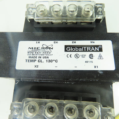 Micron GlobalTRAN B250-2026-GAF 250VA Transformer 120/240V Pri 24V Sec 50/60Hz