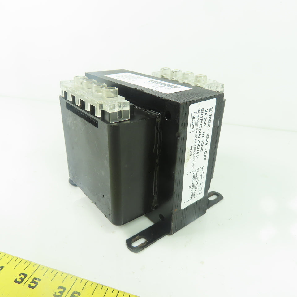 Micron GlobalTRAN B250-2026-GAF 250VA Transformer 120/240V Pri 24V Sec 50/60Hz