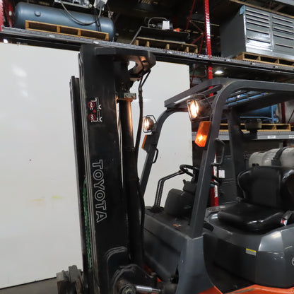 Toyota 7FGCU35 8000Lbs Cap LP Gas Forklift 3 Stage 187" Lift 11k Hours 60" Forks