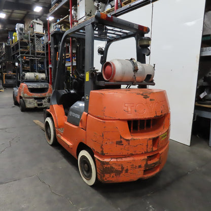 Toyota 7FGCU35 8000Lbs Cap LP Gas Forklift 3 Stage 187" Lift 11k Hours 60" Forks