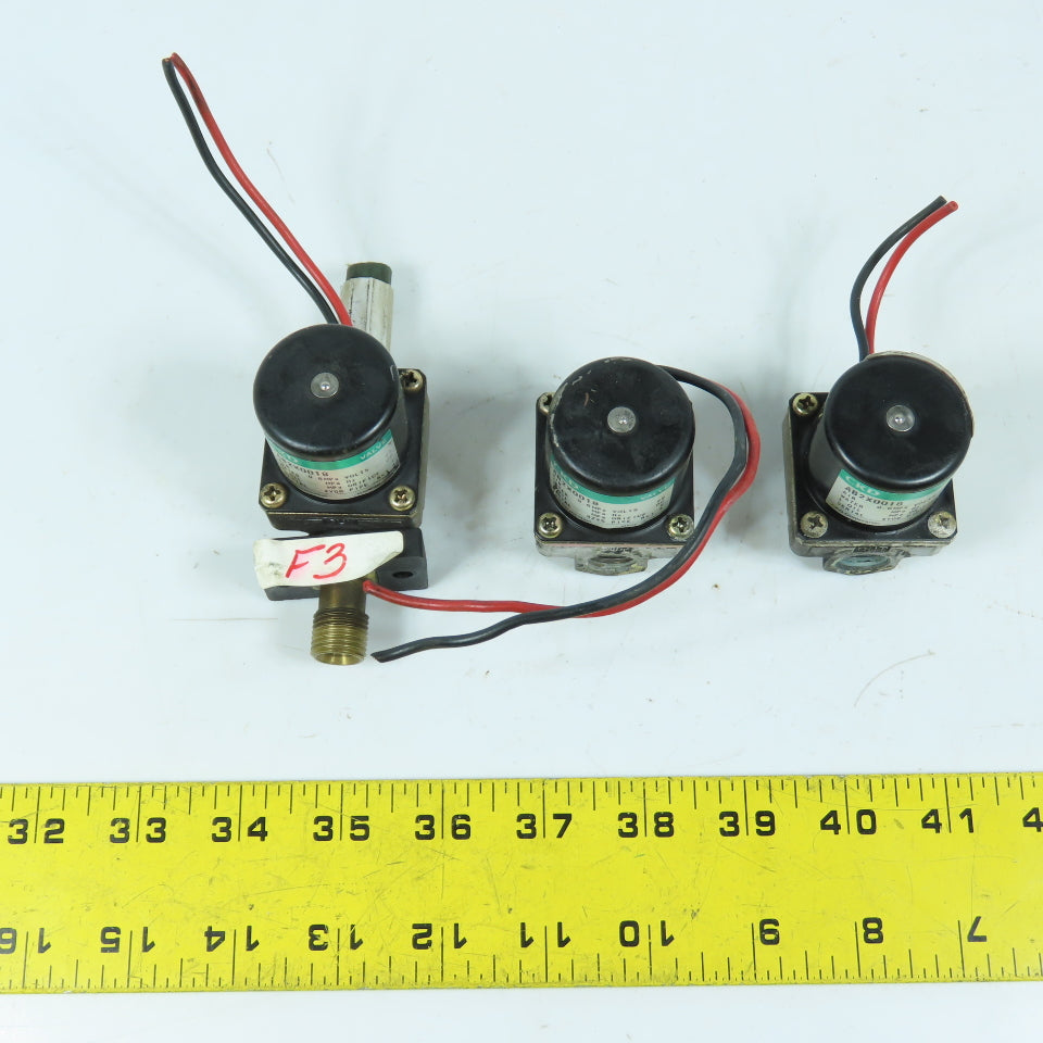 CKD AB2X0018 1/4" Air Water Oil Solenoid Valve 0.6MPa 25VDC Lot Of 3