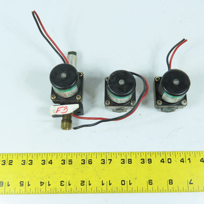 CKD AB2X0018 1/4" Air Water Oil Solenoid Valve 0.6MPa 25VDC Lot Of 3