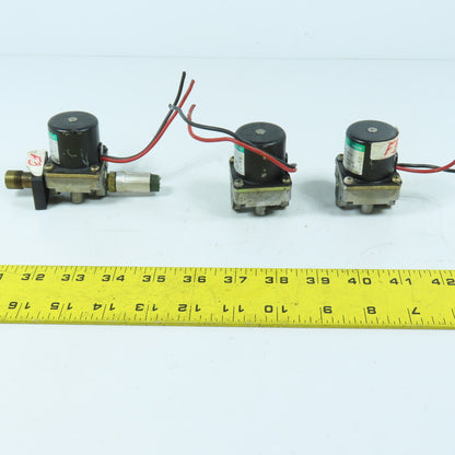 CKD AB2X0018 1/4" Air Water Oil Solenoid Valve 0.6MPa 25VDC Lot Of 3