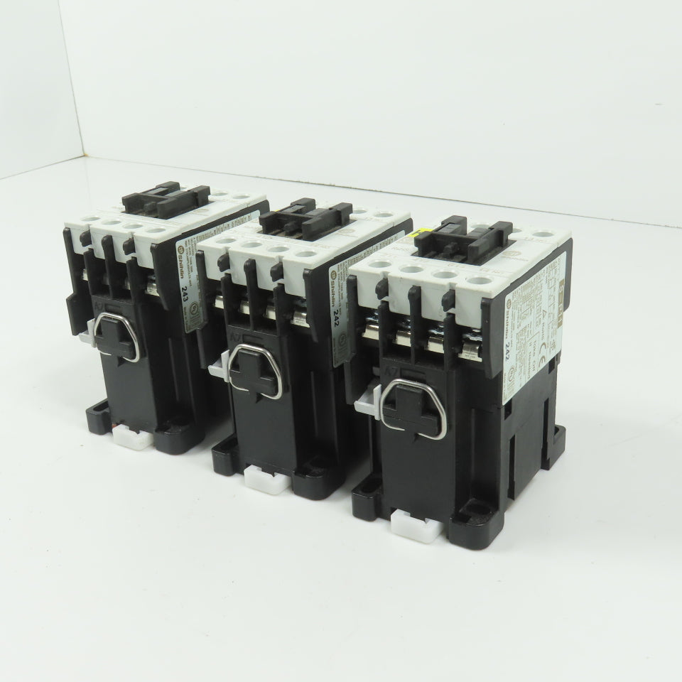 Shihlin S-P11 Size 00 600VAC Magnetic Contactor 10HP 24V Coil Lot Of 3