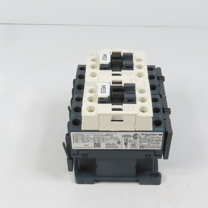 Schneider LC1D09M7 25A 600VAC Reversing Contactor 7.5HP 220V Coil