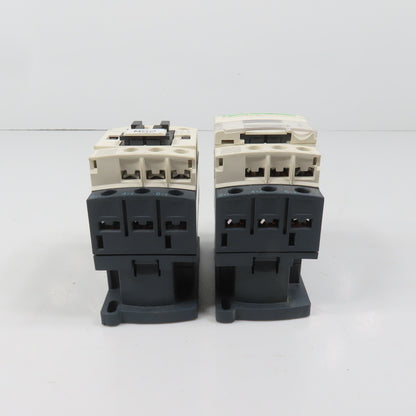 Schneider LC1D09M7 25A 600VAC Contactor Relay 7.5HP 220V Coil Lot Of 2