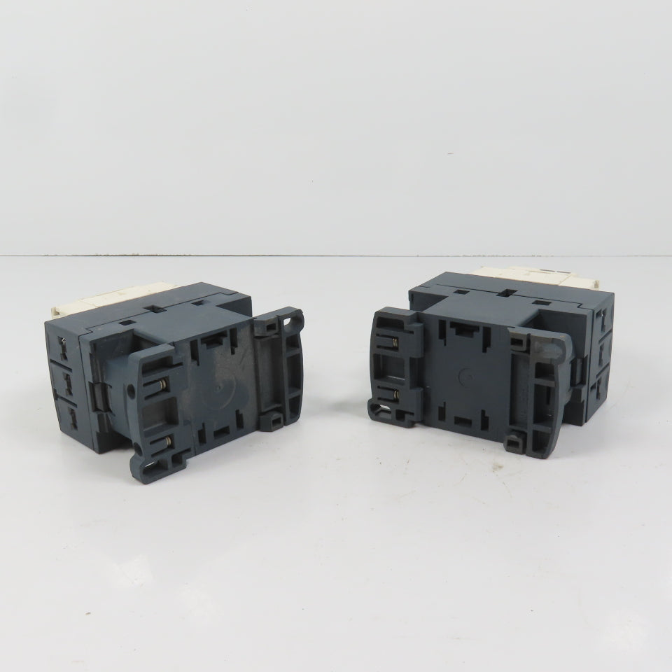 Schneider LC1D09M7 25A 600VAC Contactor Relay 7.5HP 220V Coil Lot Of 2