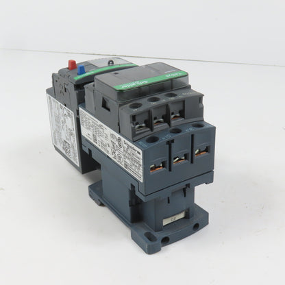 Schneider LC1D09F7 600VAC Contactor 7.5HP 110V Coil W/ LR3D12 Overload 5.5-8.0A