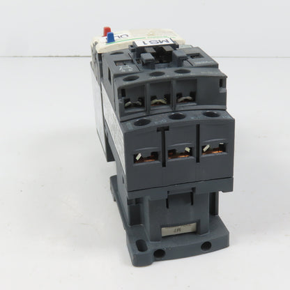 Schneider LC1D18M7 600VAC Contactor 15HP 220V Coil W/ LR3D12 Overload 5.5-8A