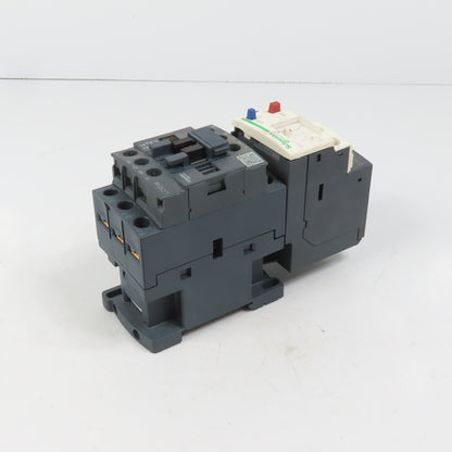Schneider LC1D18M7 600VAC Contactor 15HP 220V Coil W/ LR3D21 Overload 12-18A