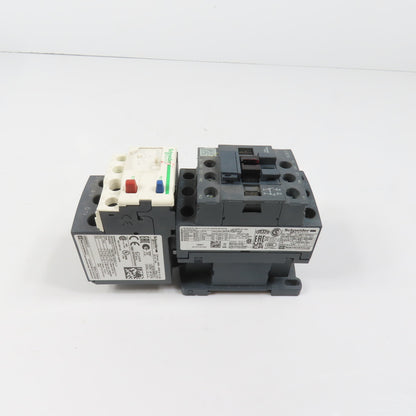 Schneider LC1D18M7 600VAC Contactor 15HP 220V Coil W/ LR3D21 Overload 12-18A