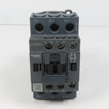 Schneider LC1D25M7 600VAC Contactor 20HP 220V Coil