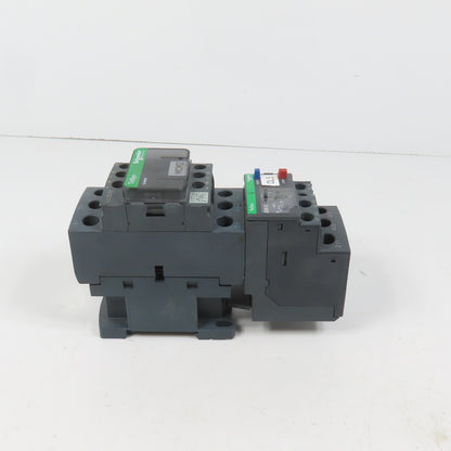 Schneider LC1D32M7 600VAC Contactor 25HP 220V Coil W/ LR3D32 Overload 23-32A