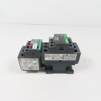 Schneider LC1D32M7 600VAC Contactor 25HP 220V Coil W/ LR3D32 Overload 23-32A