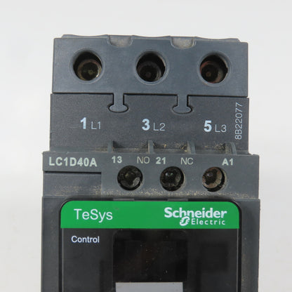 Schneider LC1D40AM7 600VAC Contactor 30HP 220V Coil