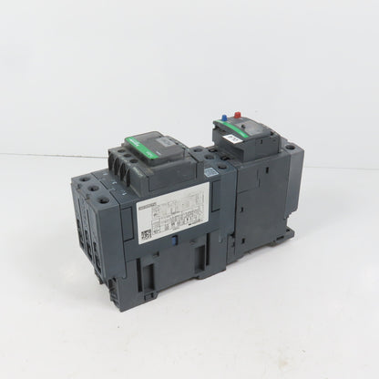 Schneider LC1D40AM7 600VAC Contactor 30HP 220V Coil W/ LR3D332 Overload 23-32A