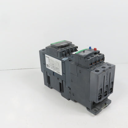 Schneider LC1D40AM7 600VAC Contactor 30HP 220V Coil W/ LR3D332 Overload 23-32A