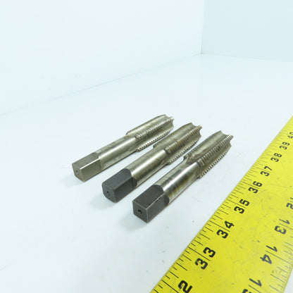 UB 7/8"-9 4-Flute Taper Hand Tap 2-1/4" Thread Length 4-3/4" OAL Lot of 3