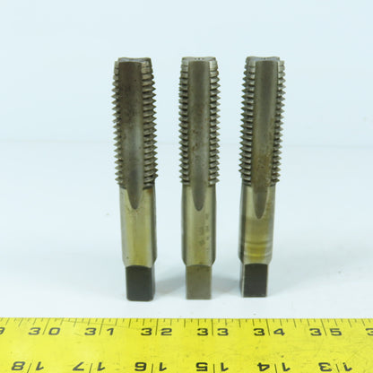 UB 7/8"-9 4-Flute Taper Hand Tap 2-1/4" Thread Length 4-3/4" OAL Lot of 3