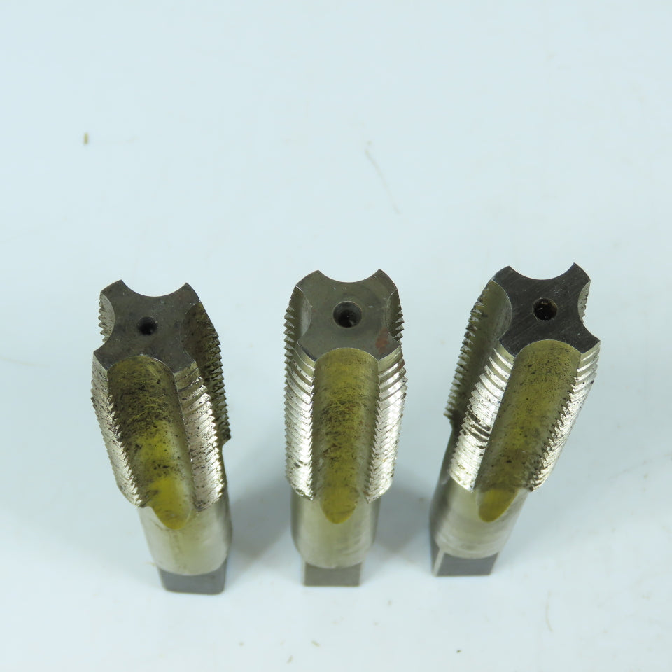 UB 7/8"-9 4-Flute Taper Hand Tap 2-1/4" Thread Length 4-3/4" OAL Lot of 3