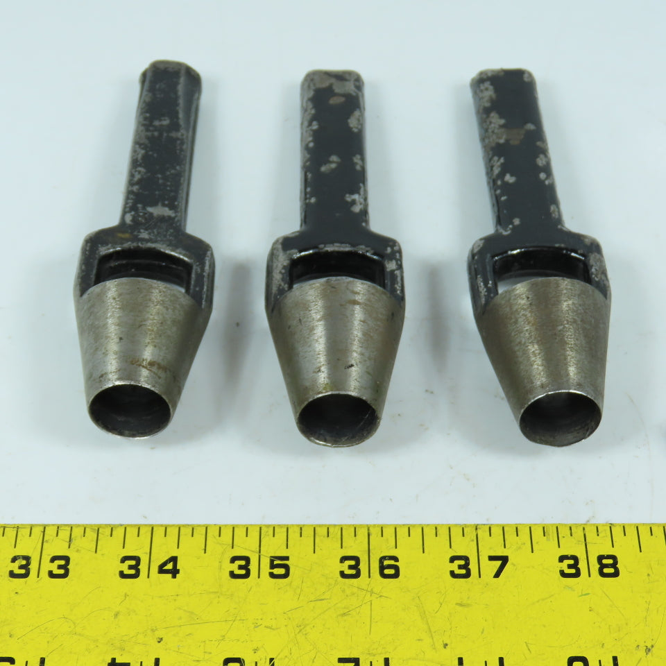 CS Osborne (1) 3/8" & (3) 3/4" Arch Leather Round Hole Punches Lot Of 4