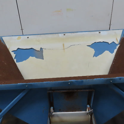60" x 36" x 22" Deep Funnel Dry Bulk Material Feed Hopper On Castors Needs Work