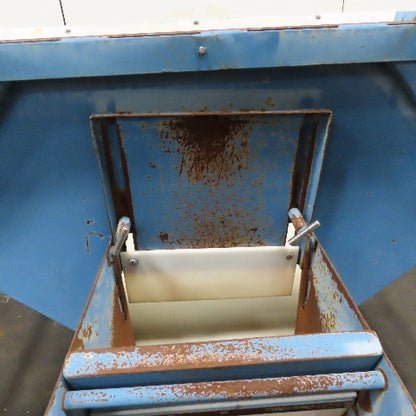 60" x 36" x 22" Deep Funnel Dry Bulk Material Feed Hopper On Castors Needs Work
