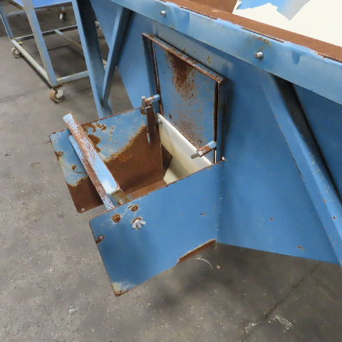 60" x 36" x 22" Deep Funnel Dry Bulk Material Feed Hopper On Castors Needs Work