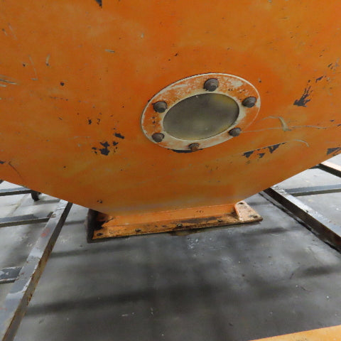 47" x 47" x 32"D Funnel Covered Rolling Bulk Dry Material Storage Feed Hopper