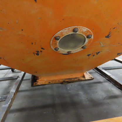 47" x 47" x 32"D Funnel Covered Rolling Bulk Dry Material Storage Feed Hopper