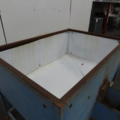 60" x 42" x 29" Deep Rolling Bulk Dry Material Storage Feed Hopper