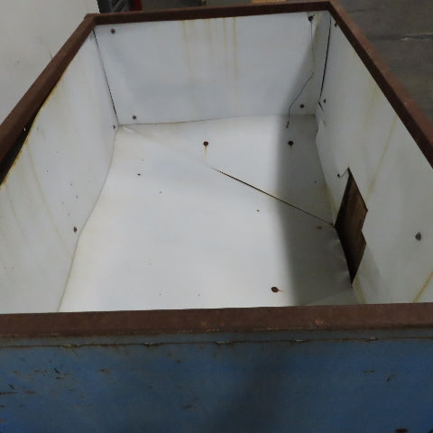 60" x 42" x 29" Deep Rolling Bulk Dry Material Storage Feed Hopper