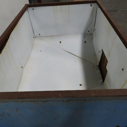 60" x 42" x 29" Deep Rolling Bulk Dry Material Storage Feed Hopper
