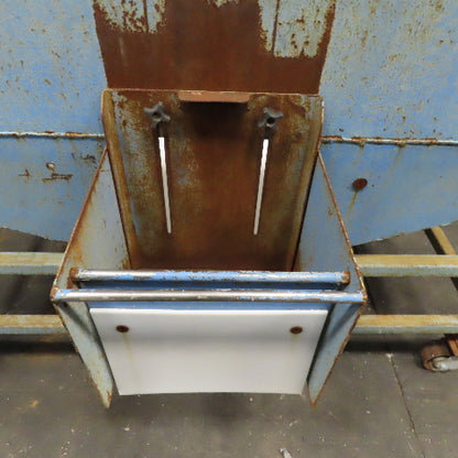 60" x 42" x 29" Deep Rolling Bulk Dry Material Storage Feed Hopper