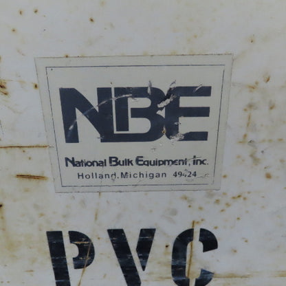 NBE 47" x 47" x 32" Deep Rolling Bulk Dry Material Storage Feed Hopper