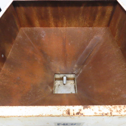 NBE 47" x 47" x 32" Deep Rolling Bulk Dry Material Storage Feed Hopper