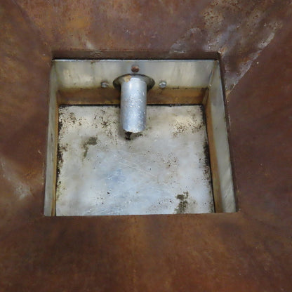 NBE 47" x 47" x 32" Deep Rolling Bulk Dry Material Storage Feed Hopper