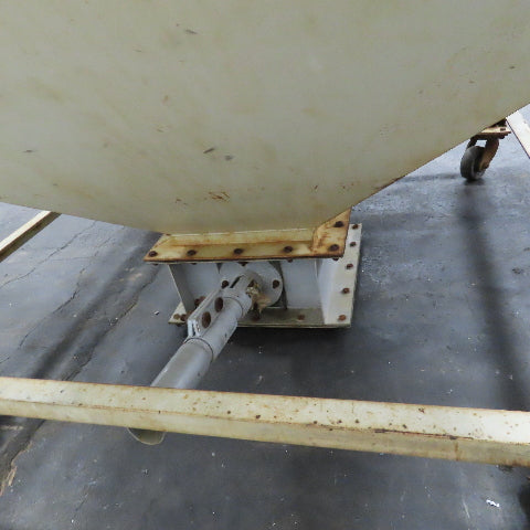 NBE 47" x 47" x 32" Deep Rolling Bulk Dry Material Storage Feed Hopper