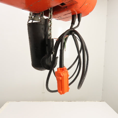 CM Lodestar Model L 1 Ton 2000 LB Electric Chain Hoist 15' Lift 16FPM 230/460V