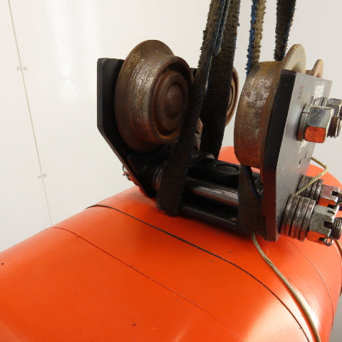 CM Lodestar Model L 1 Ton Electric Chain Hoist 15' Lift 16FPM 230/460V W/Trolley