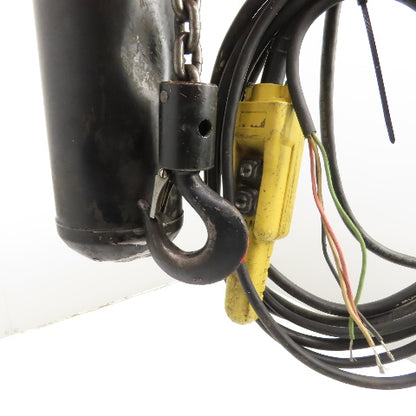 CM Lodestar Model L 1 Ton Electric Chain Hoist 15' Lift 16FPM 230/460V W/Trolley