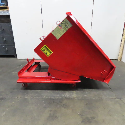 Jesco 211751 2 Cu/Yd 2000# Self Dumping Trash Scrap Recycling Hopper On Casters
