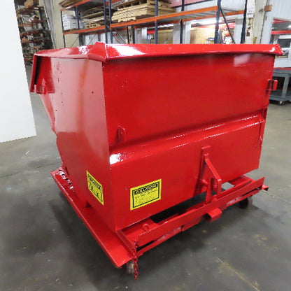 Jesco 211751 2 Cu/Yd 2000# Self Dumping Trash Scrap Recycling Hopper On Casters