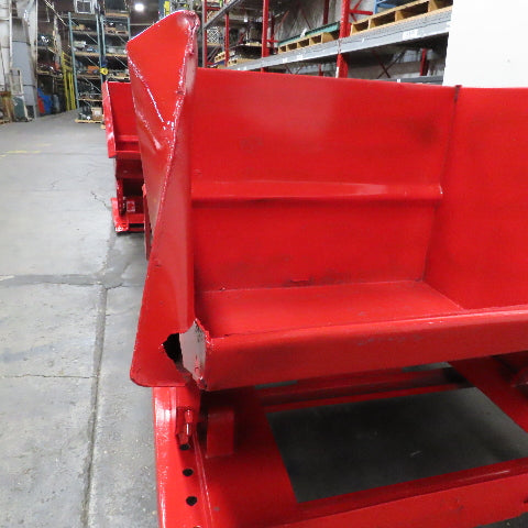 Jesco 211751 2 Cu/Yd 2000# Self Dumping Trash Scrap Recycling Hopper On Casters
